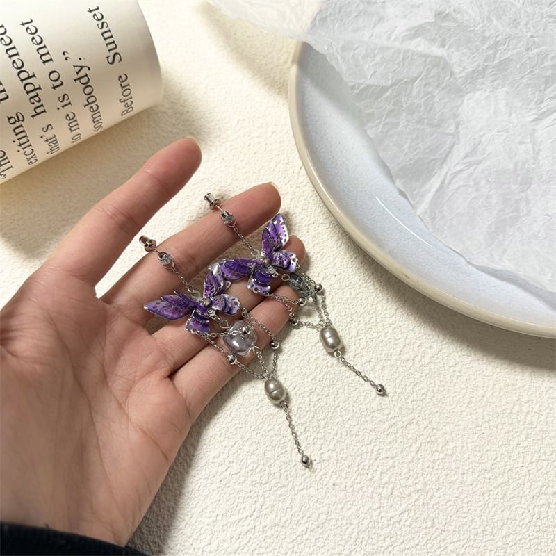 Butterfly Drop Earring