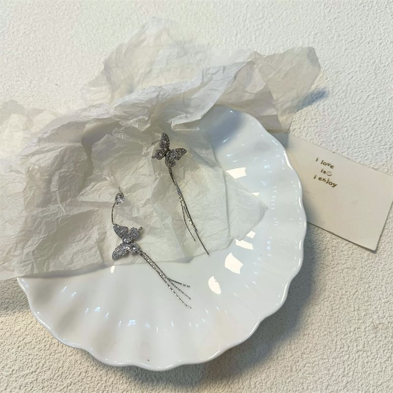 Earring Butterfly Drop