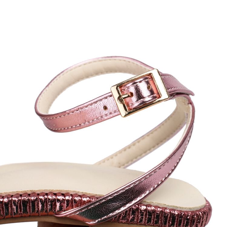 Sandals High Ankle Strap Heel