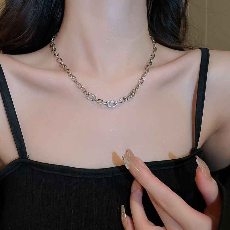 Choker Alloy Rhinestone