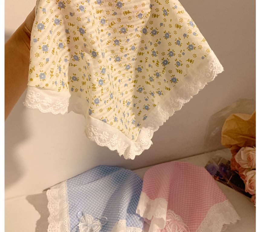 Trim Designs) Lace (Various Plaid Headband Bandana