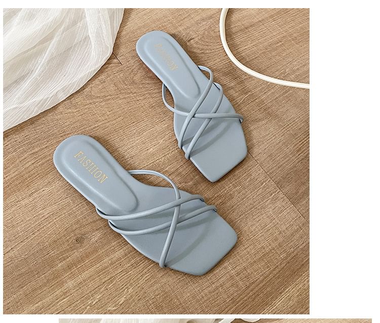 Slide Plain Sandals