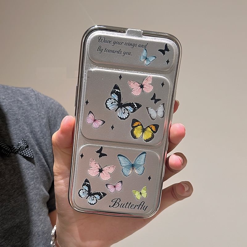 Foldable Case Butterfly Stand Phone