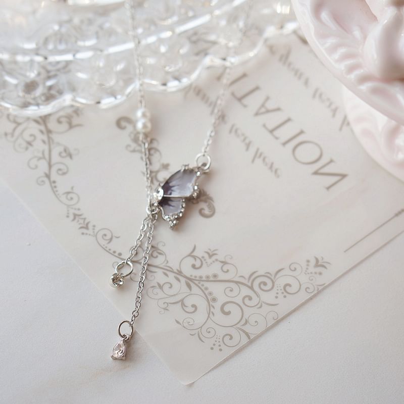 Pendant Butterfly Alloy Necklace