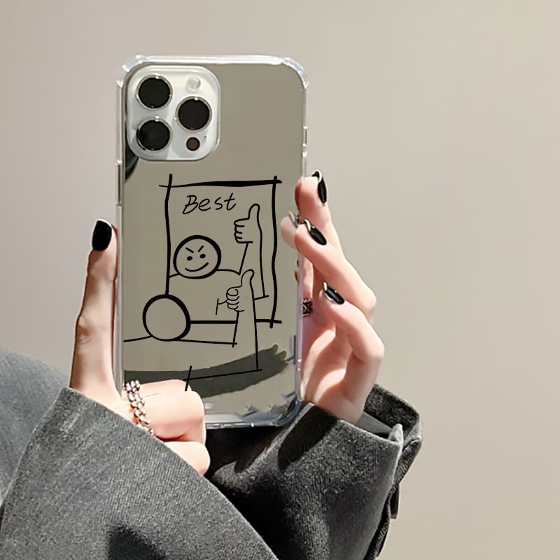 Case Phone Mirrored Cartoon
