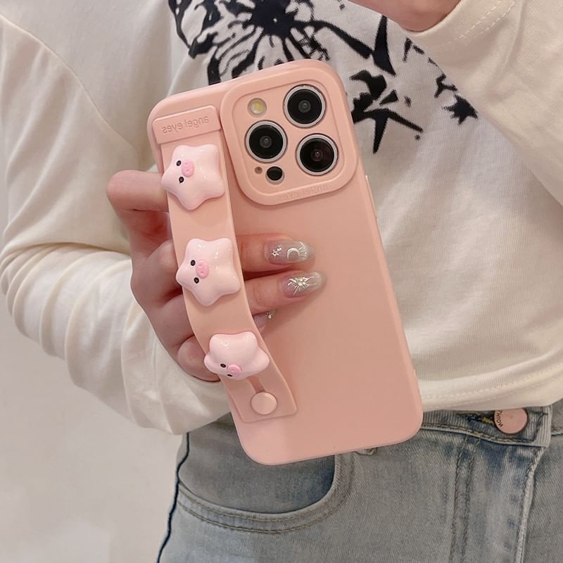 Pig Case Strap Phone