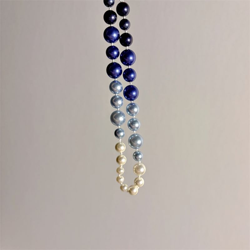Beaded Necklace Pearl Faux