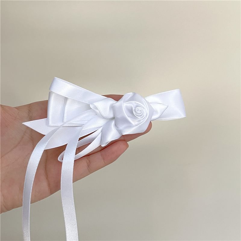 Floral Hair Plain Clip