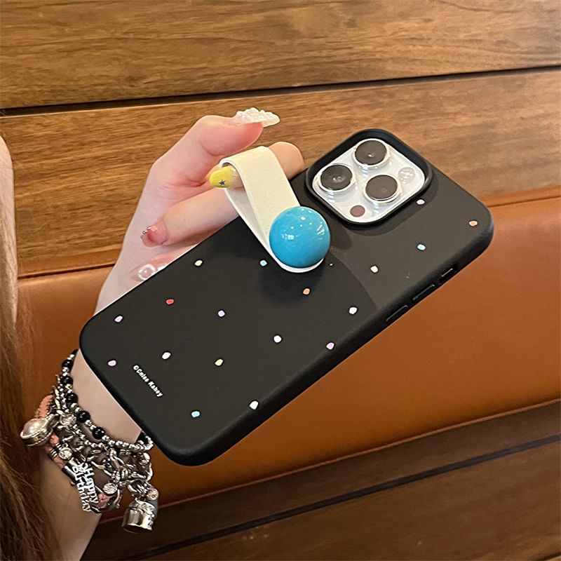 Strap Finger Dotted Case Phone