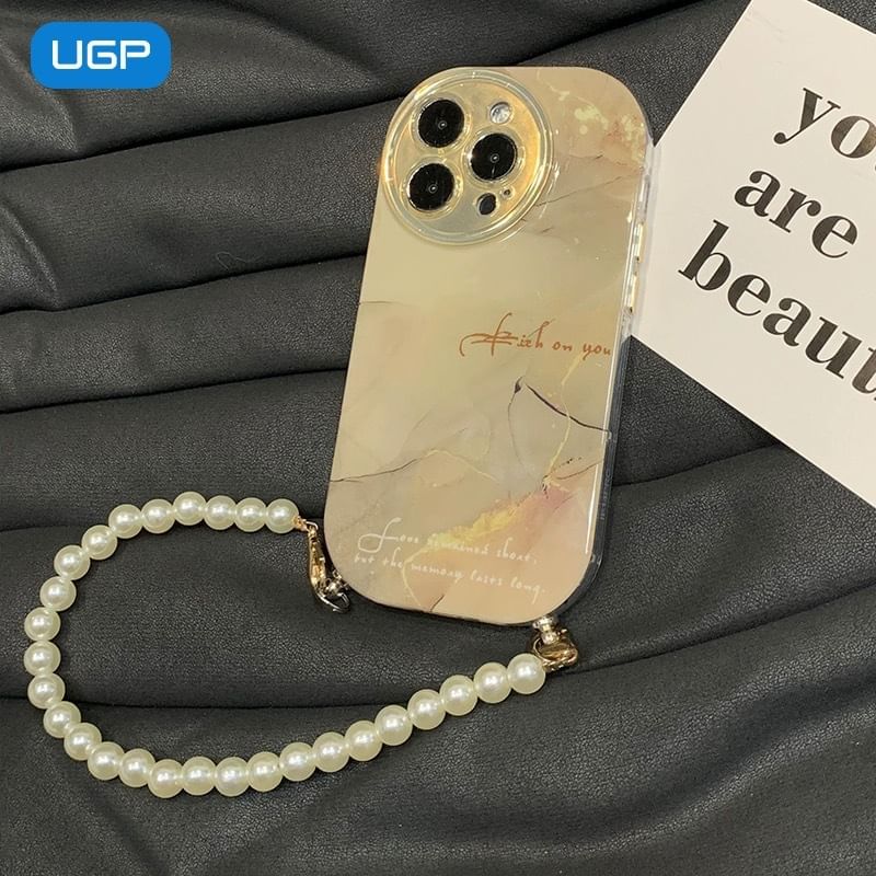 Phone Marble Lanyard Print Case