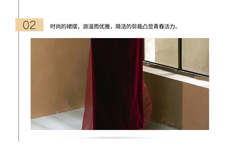 Velvet Collar Mandarin Sheath Gown Evening Applique Floral Sleeveless