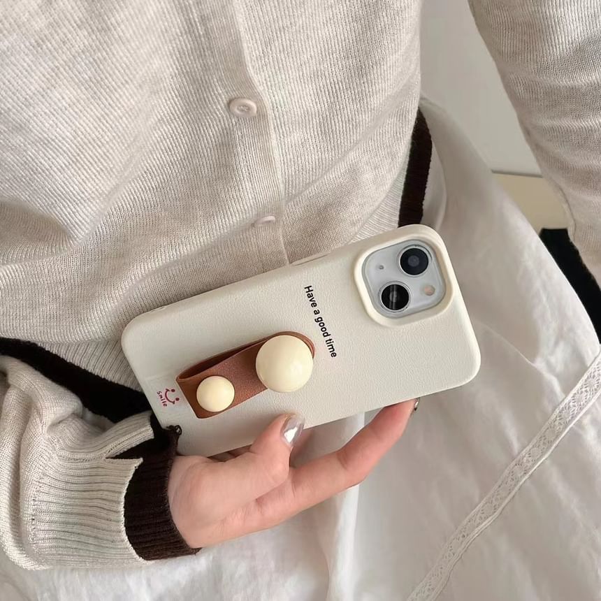 Strap Finger Phone Case Beaded