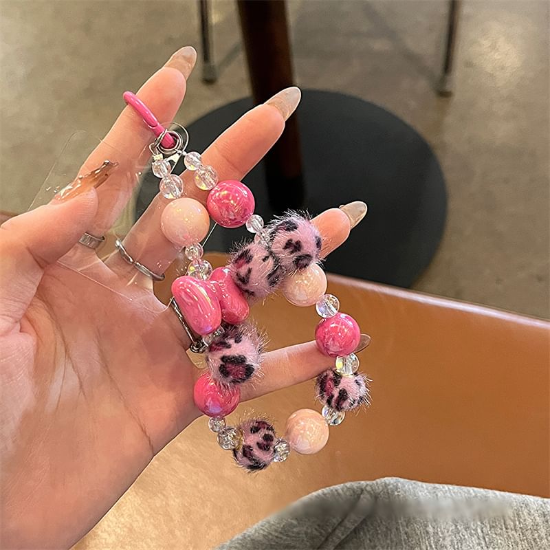 Leopard Case Dog Strap Set Phone Print /