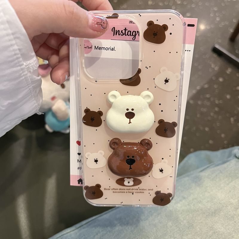 Case Phone Bear Splattered
