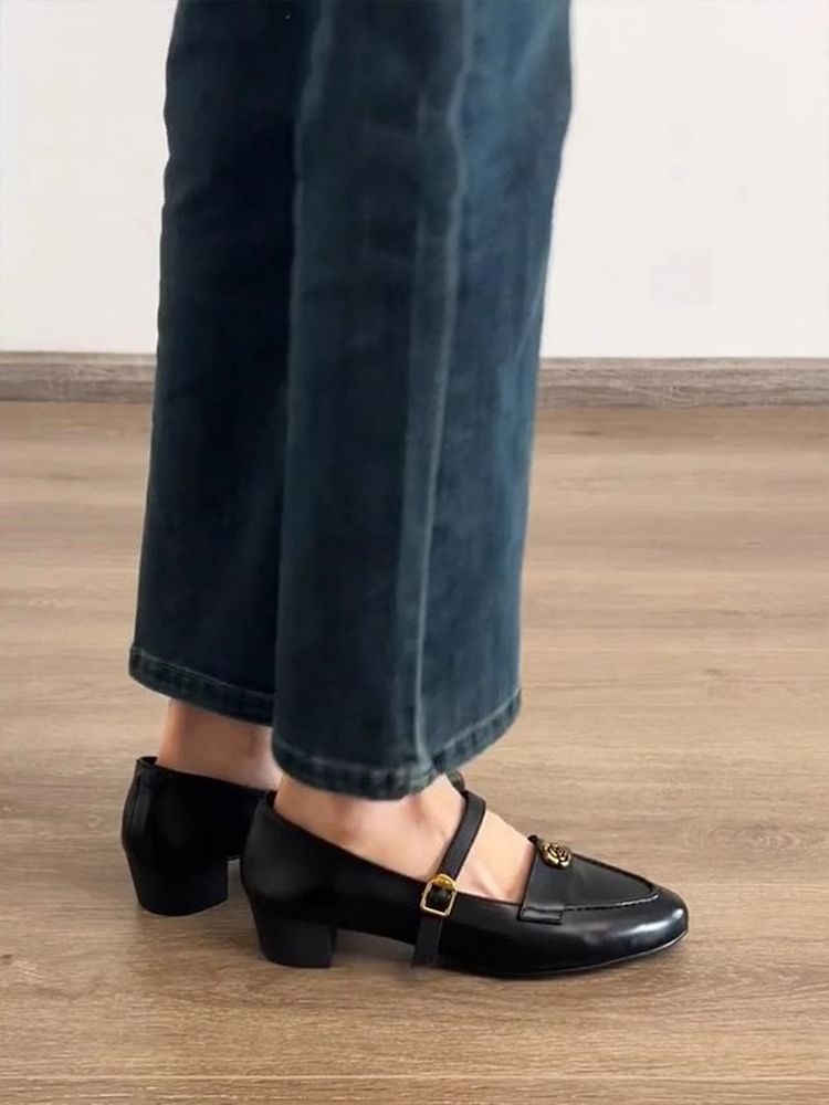 Mary Block Jane Pumps Heel