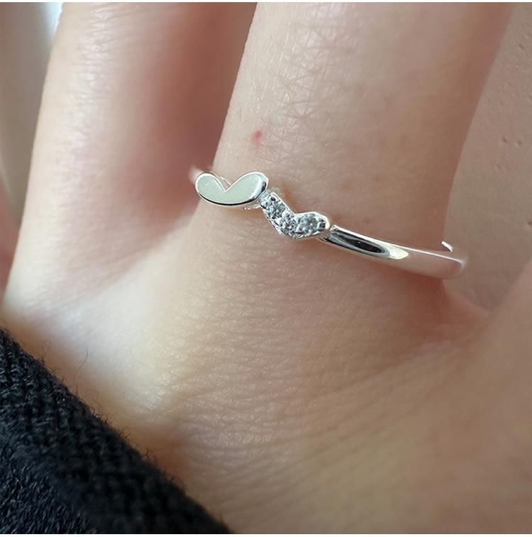 Silver Heart Ring Sterling 925