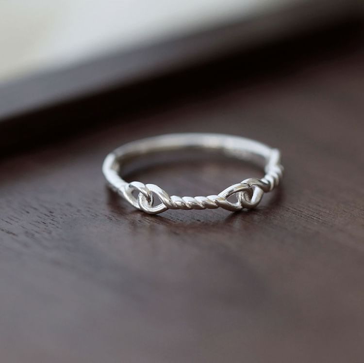 Sterling Twist Silver 925 Ring