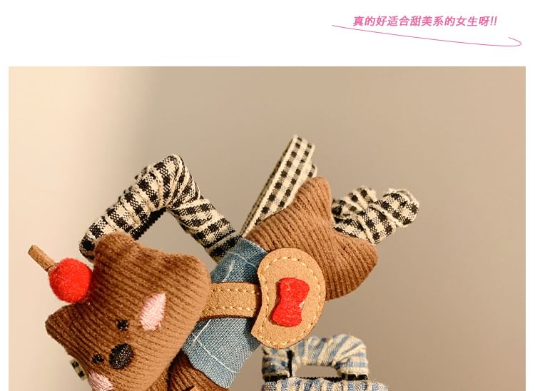 Hair Claw Cartoon Plaid