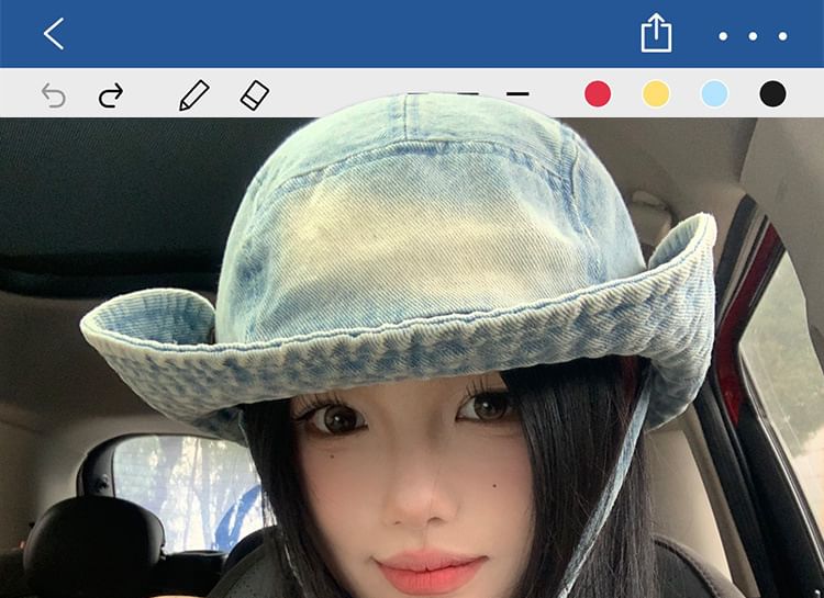Washed Denim Hat Boonie