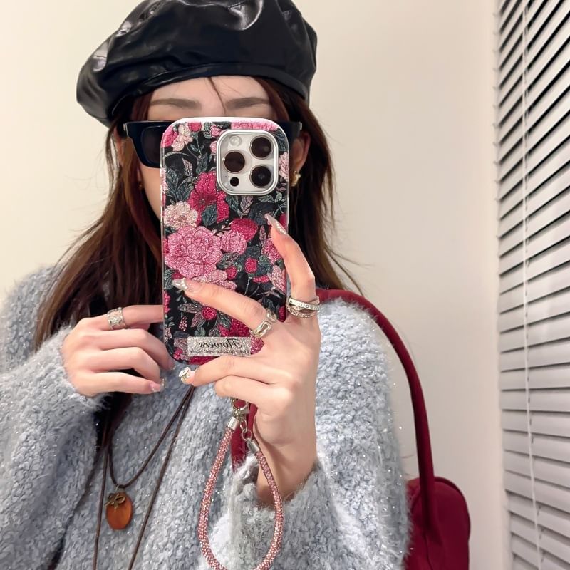 Phone Strap Set / Floral Case