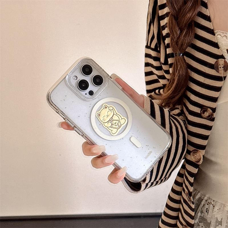with Case Cat MagSafe) (Compatible Magnetic Phone Lucky