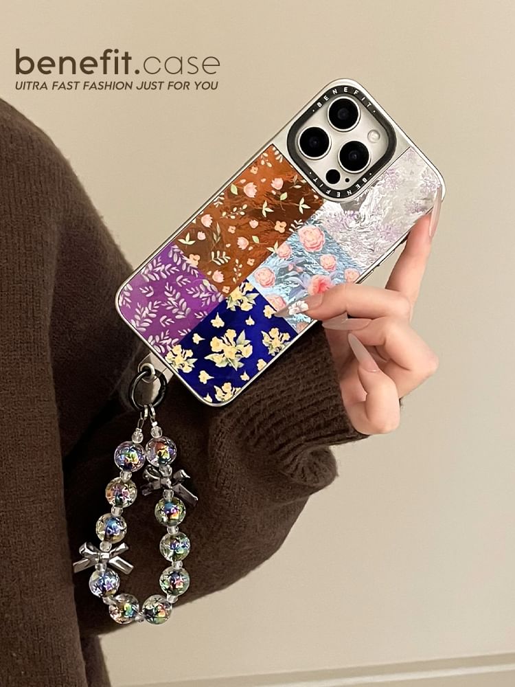 Floral Phone / Strap Set Case