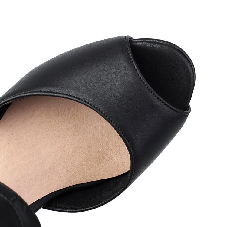 Short Boots Peep-Toe Thong Heel High