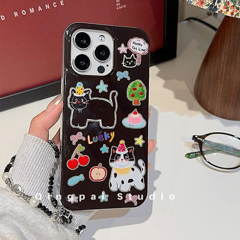 with Case Phone Strap Cat