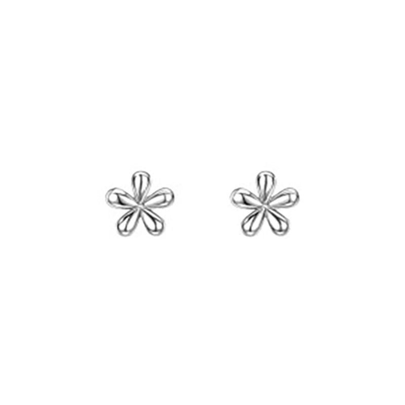 Earring Stud Alloy Floral