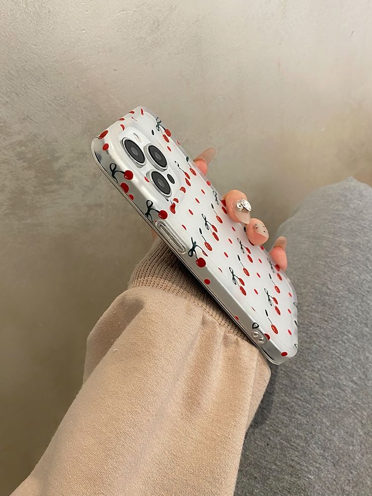 Phone Set Strap Cherry Case /