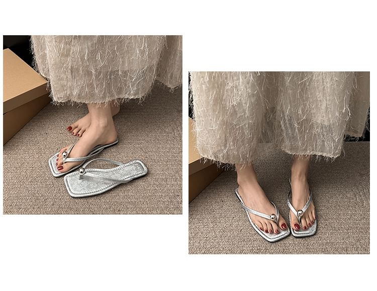 Sandals Beach Flip Flops Shoes Flats