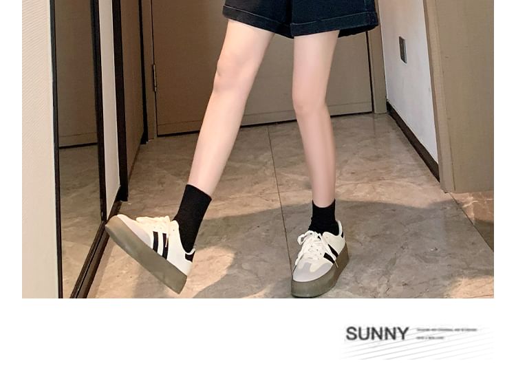 Shorts Washed Elastic Denim Waist