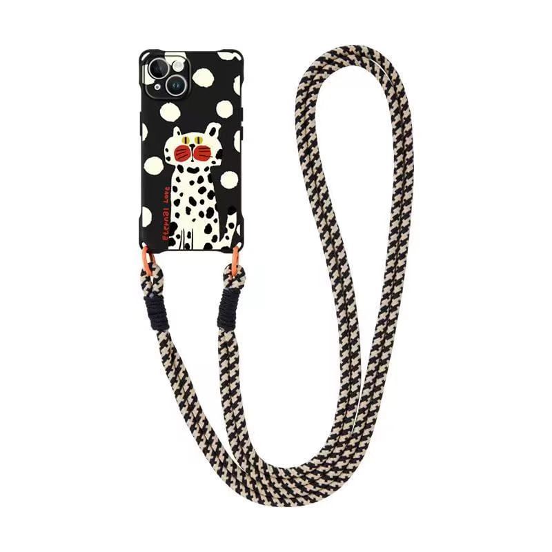 Phone Set Strap / Cat Lanyard Case