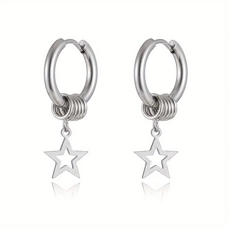 Earring Drop Alloy Star