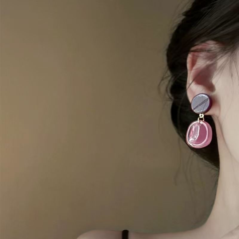 Acrylic Earring Alloy Drop