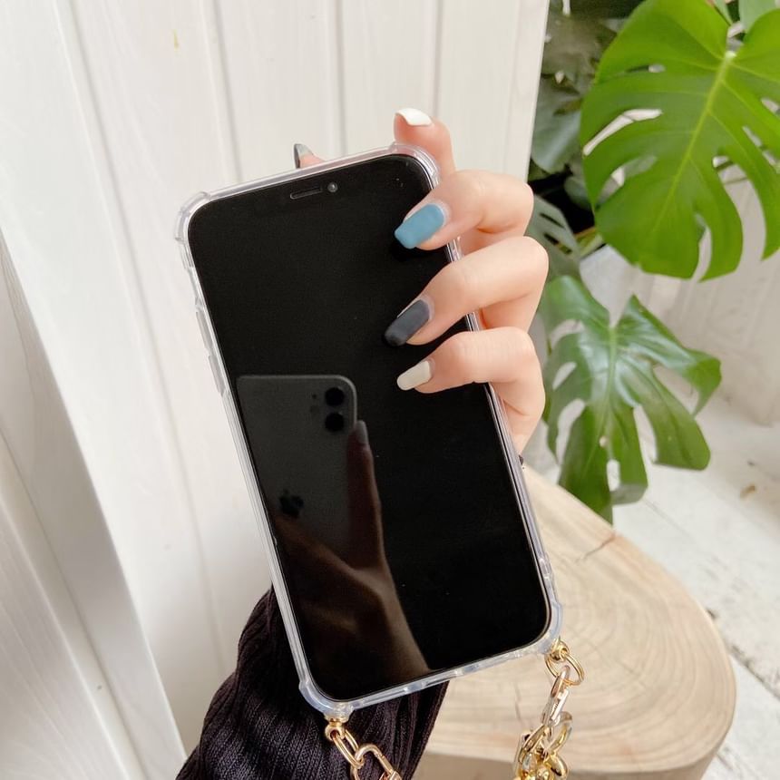 Chain Phone with Case Strap Mirrored