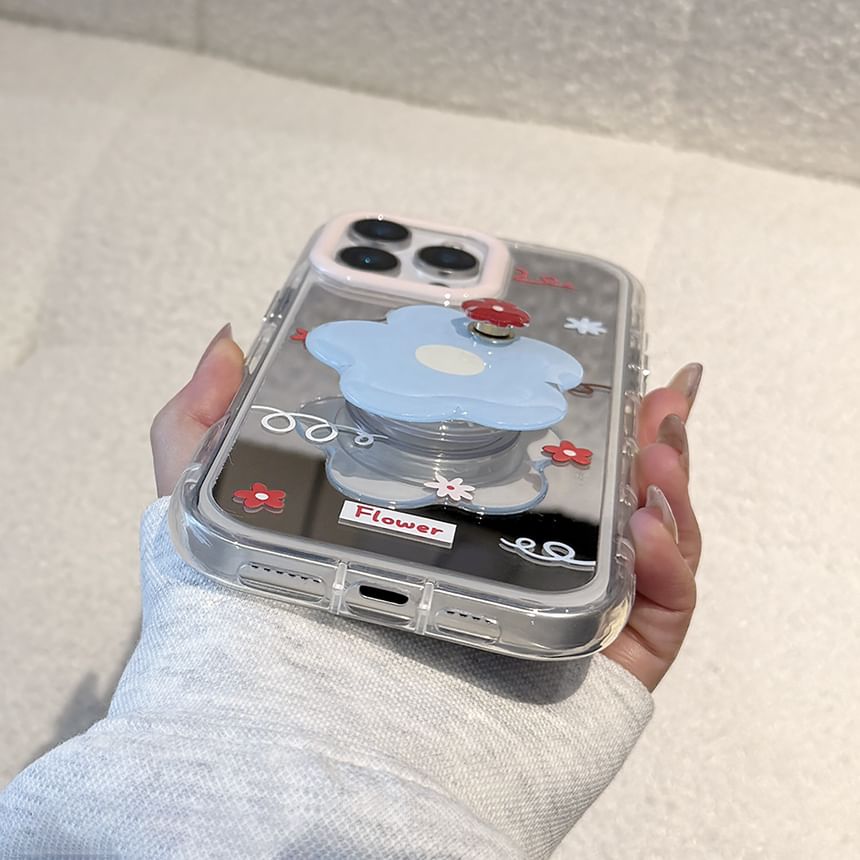 Floral Case Phone Mirrored