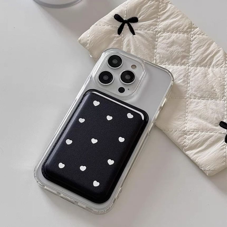 Card Magnetic / Case (Compatible Phone Holder Set with Heart MagSafe)