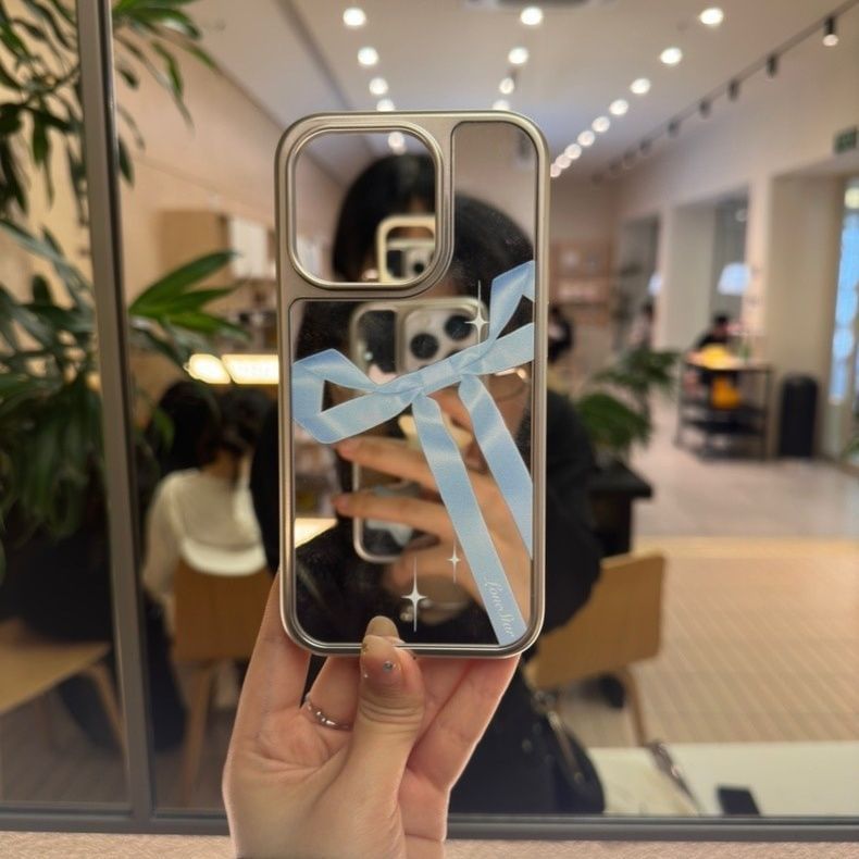 Print Mirror Phone Case Ribbon