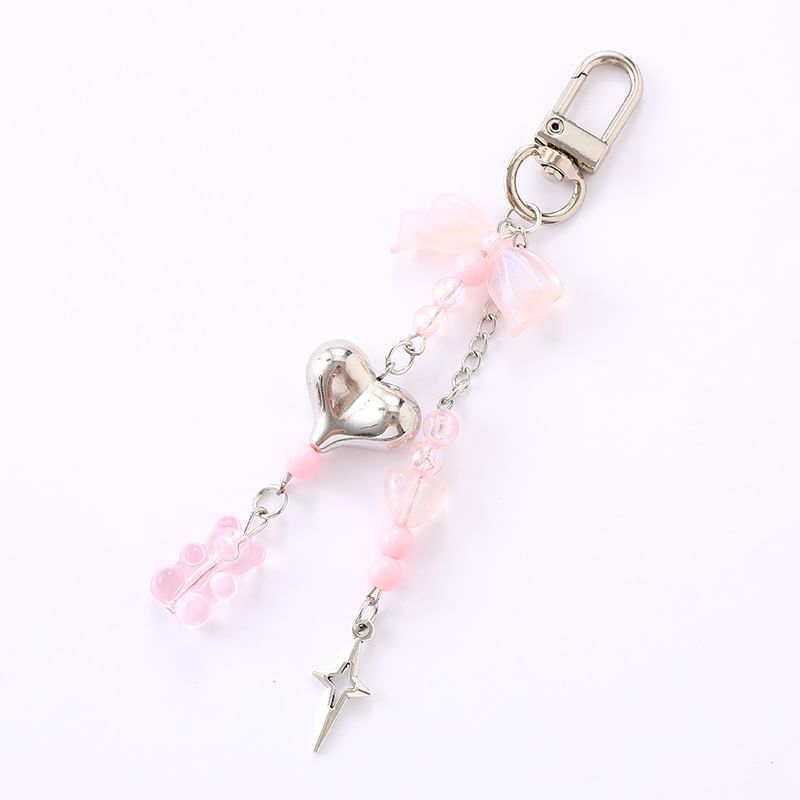 Bow Charm Phone Heart Bear