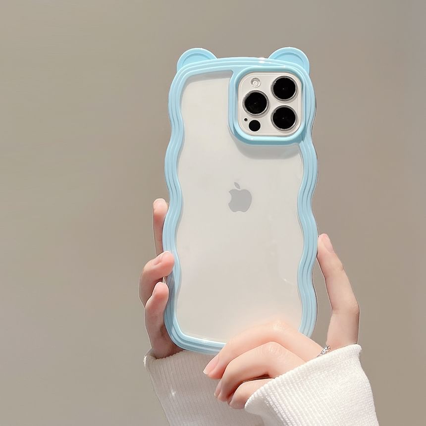 Case Transparent Bear Ear iPhone