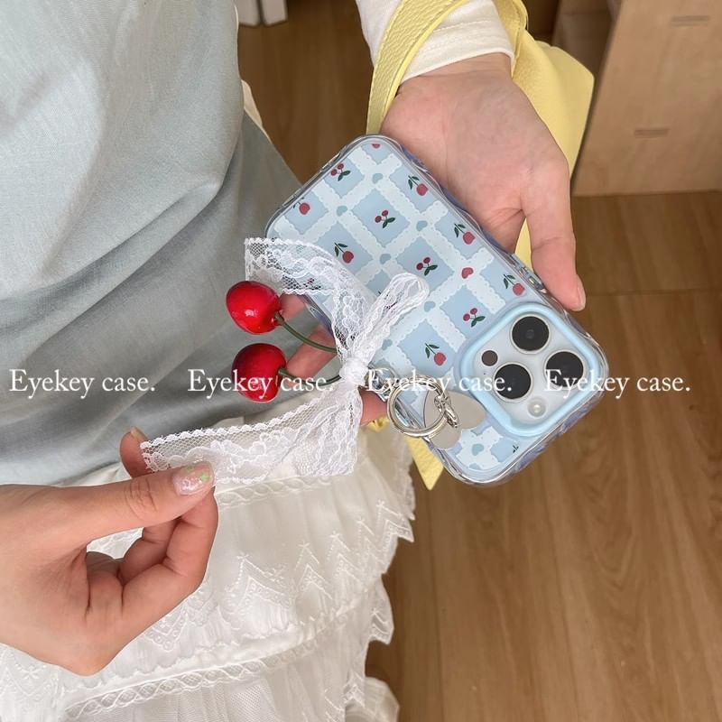 Case Charm / Set Print iPhone Floral