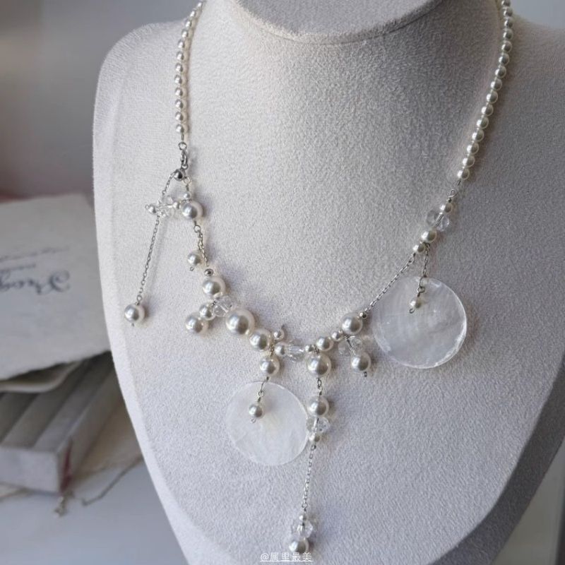 Necklace Pearl Faux