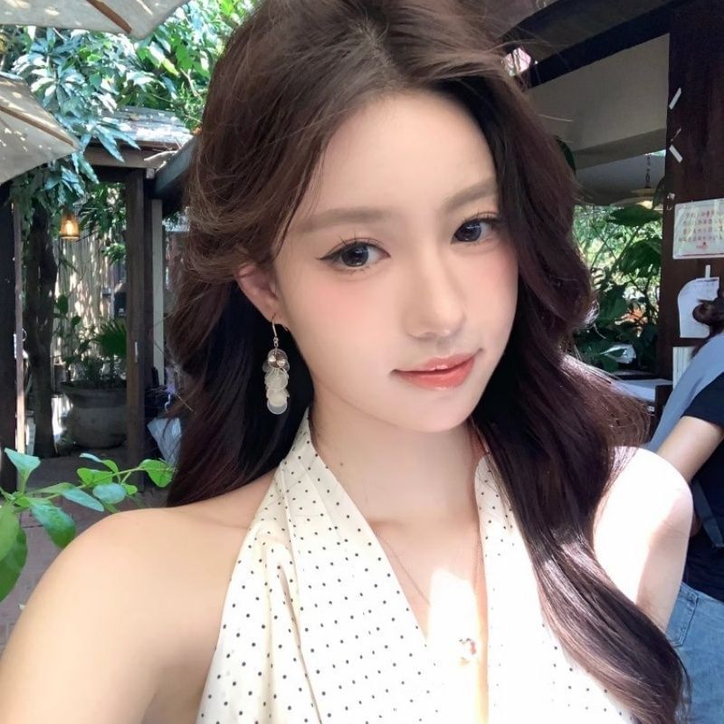 Hook Shell Dangle Disc Earring