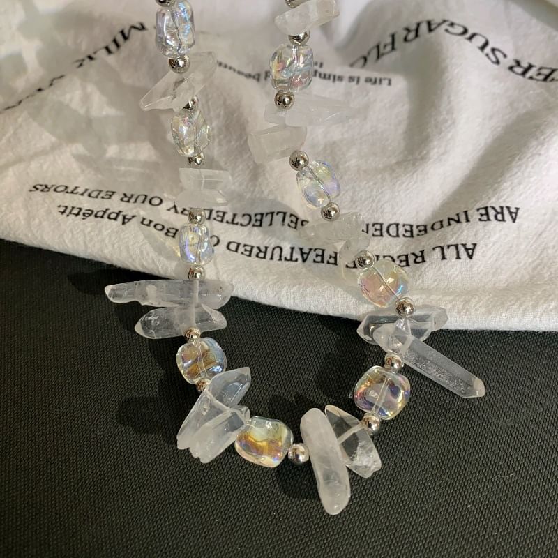 Crystal Bead Faux Necklace