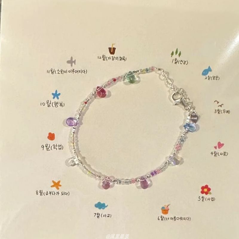 Bracelet Faux Crystal Beaded