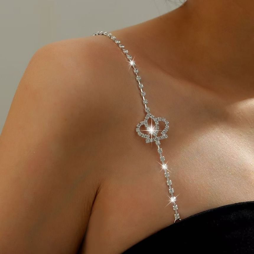 CZ Strap Heart Bra