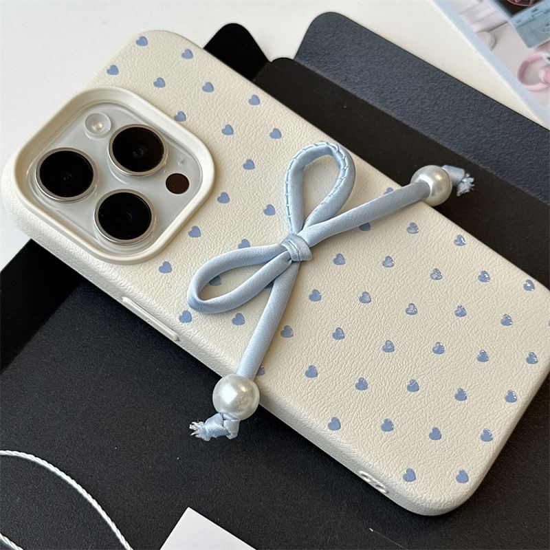 Adhesive Set Bow Phone Heart Case / Decoration