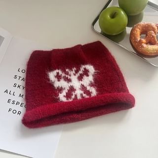 Knit Butterfly Beanie