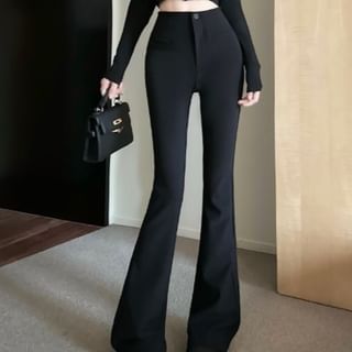 Pants Plain Bootcut High Rise